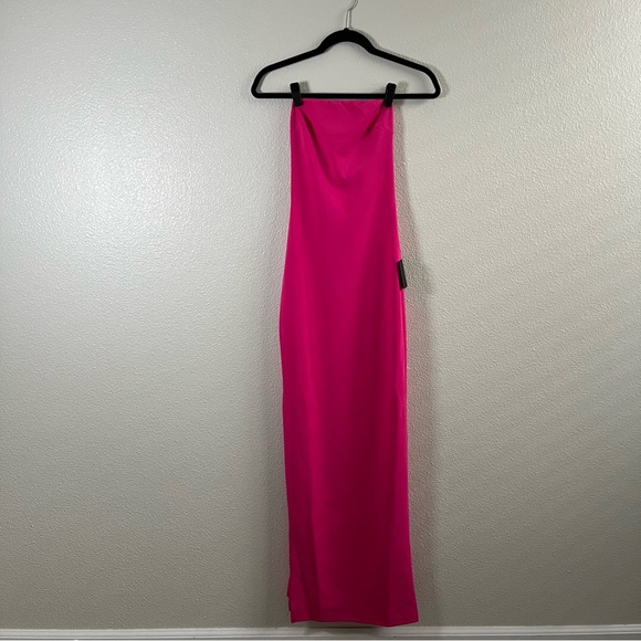 NWT Lulus Elaborate Excellence Hot Pink Strapless Bodycon Maxi Dress XXS - Picture 4 of 9